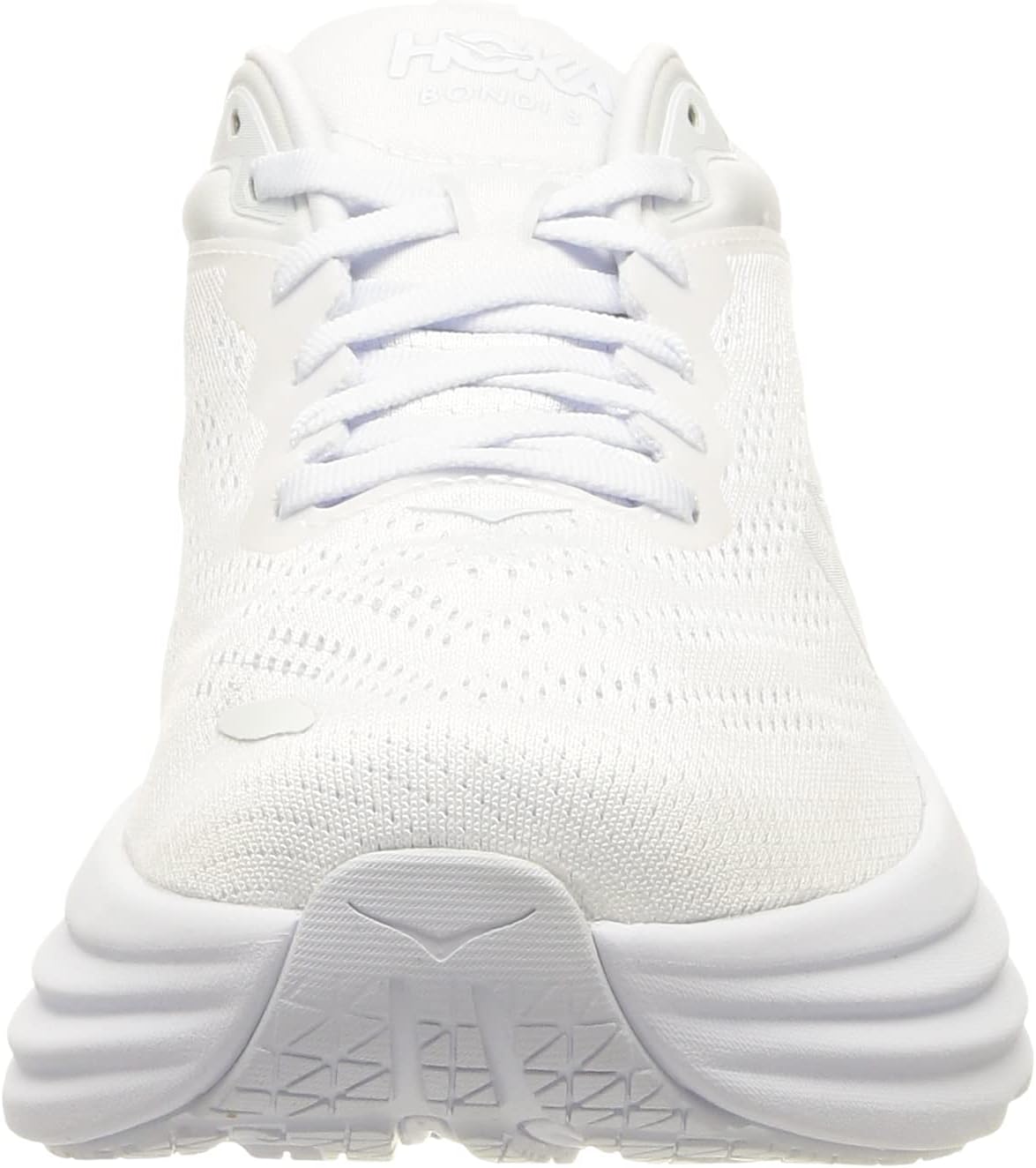 Hoka Women's Bondi 8 Sneaker, White/White, 10
