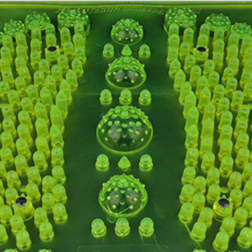 Reflexology Foot Massage Mat Stimulates Blood Circulation Acupressure Feet Massager Plate Board with Magnet (2. Foot Shape Mat)