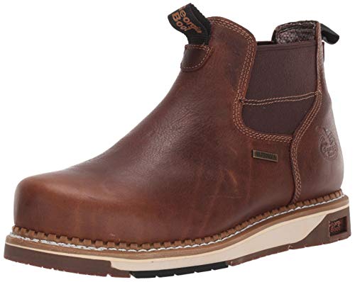 Georgia Boot AMP LT Wedge Steel Toe Waterproof Chelsea Work Boot