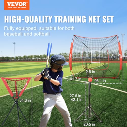 VEVORPortable Baseball Training Net for Hitting
