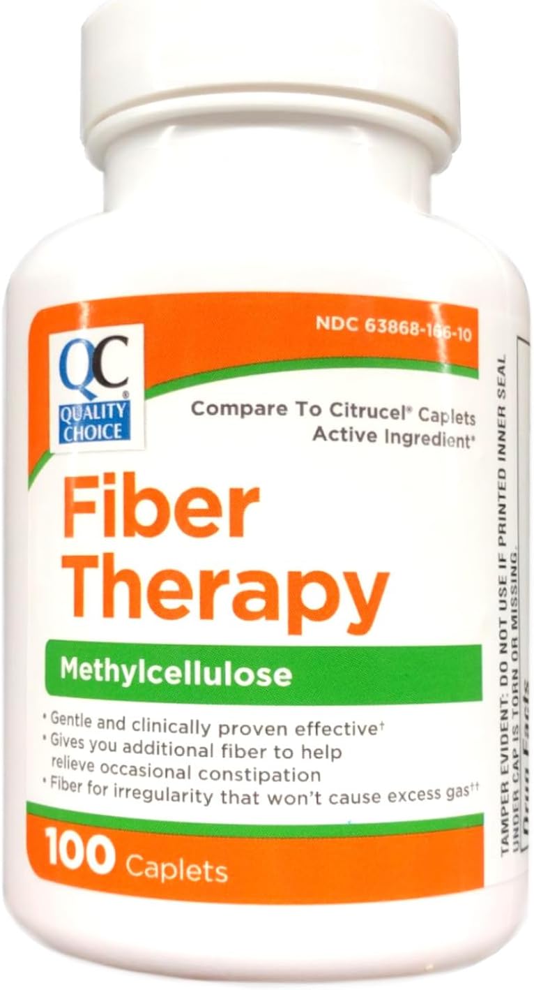 Quality Choice Fiber Therapy Caplets 100 Ct