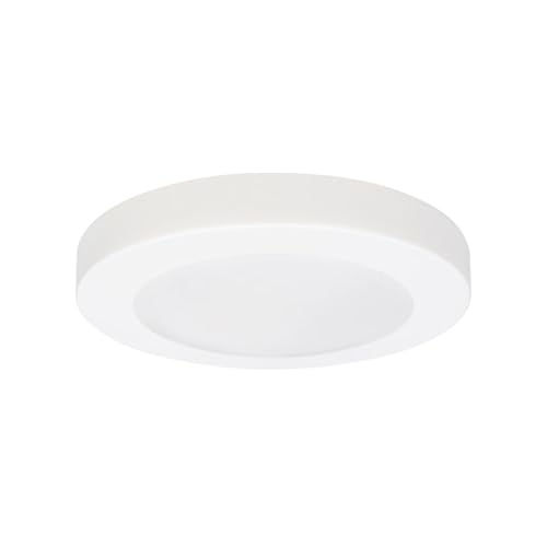 Goodlite G-19939 Low Profile Recessed, 12W, 800 Lumens CRI 90> Dimmable Wet. ETL Listed 4 Inch LED Surface Mount Disk Light Round, 5000k (Super White)