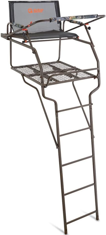 Guide Gear Big Boy XL 18' Ladder Tree Stand for Hunting Climbing Seat Hunt Gear Equipment Accessories