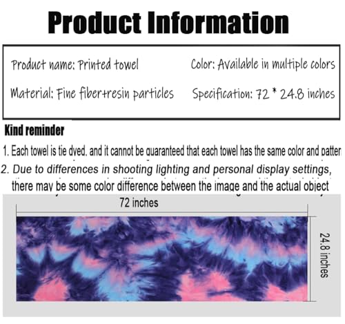 Yoga Towel for Yoga Mat, Non Slip Mat Cover for Hot Yoga, Washable Microfiber Light Weight (Purple-Green)