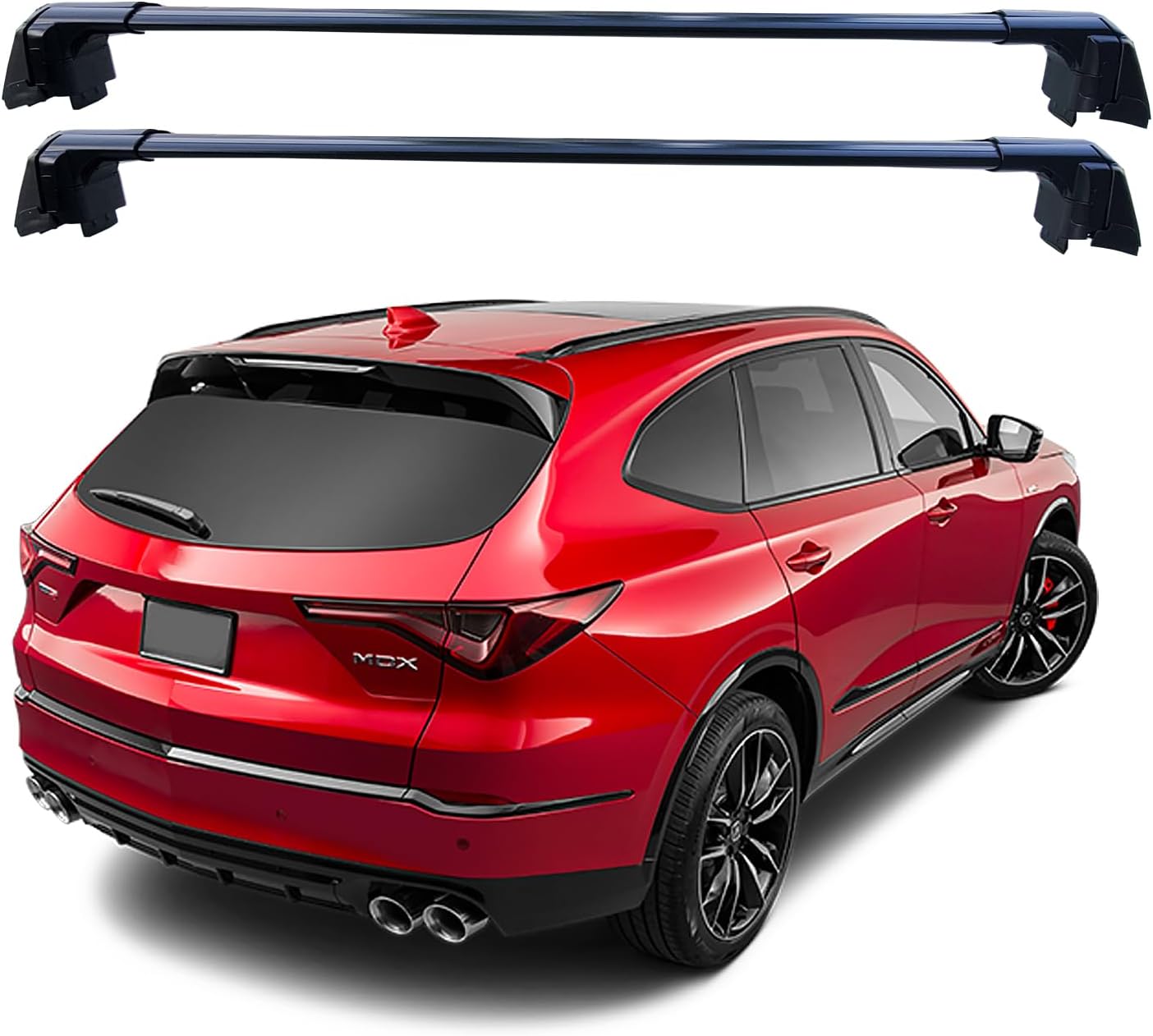 ROKIOTOEX Coyote Roof Rack Crossbars Fit for 2022-2025 Acur-a MDX Flush Fixed Side Rails, Lockable Cross Bars for Rooftop Cargo Box Luggage, Ski Board, Bike Carrier – Black AM22G