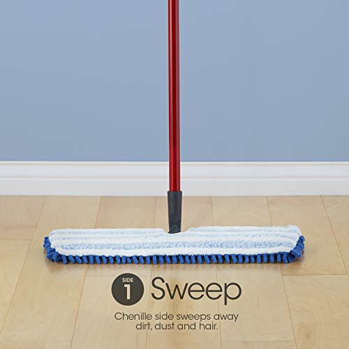 O-Cedar Dual-Action Microfiber Flip Mop with Telescopic Handle