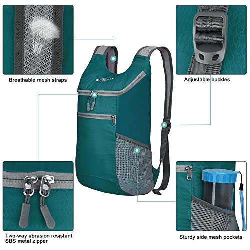 G4Free Lightweight Packable Hiking Backpack for Men Women Small Hiking Daypacks Foldable Shoulder Pack Casual Outdoor Bag 11L