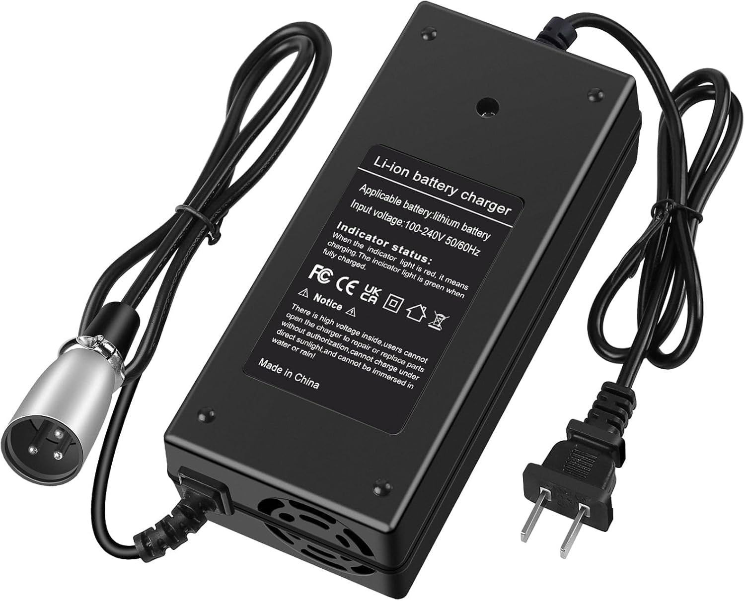 24V 2A 3-Pin XLR Battery Charger for Electric Scooter,Wheelchairs,Go-Go Elite Traveller,Jazzy Power Chair, Pride Mobility, Shoprider, iZip, eZip,Drive Medical, Bladez, Elite Traveller,Plus HD US