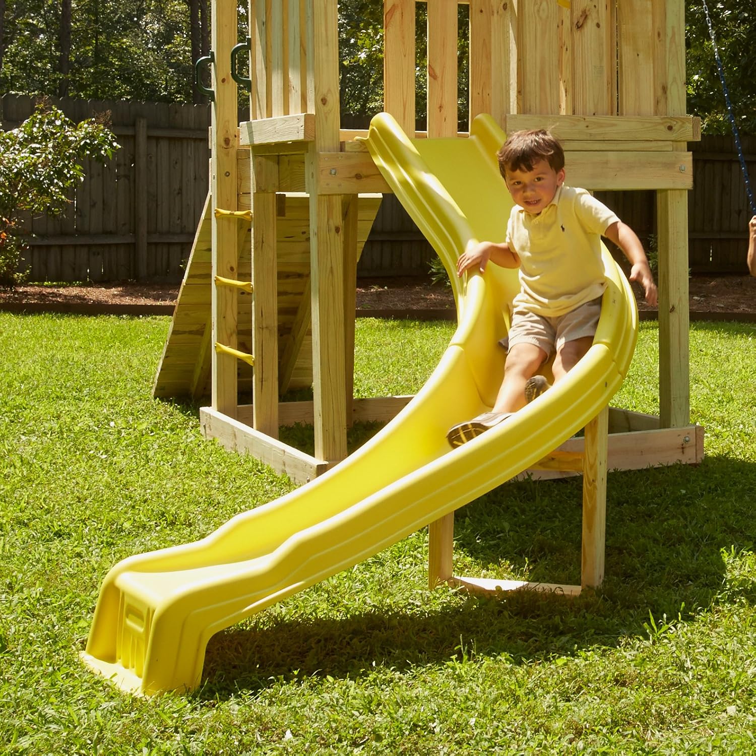 Swing-N-Slide Side Winder Slide, Yellow, 9+ ft