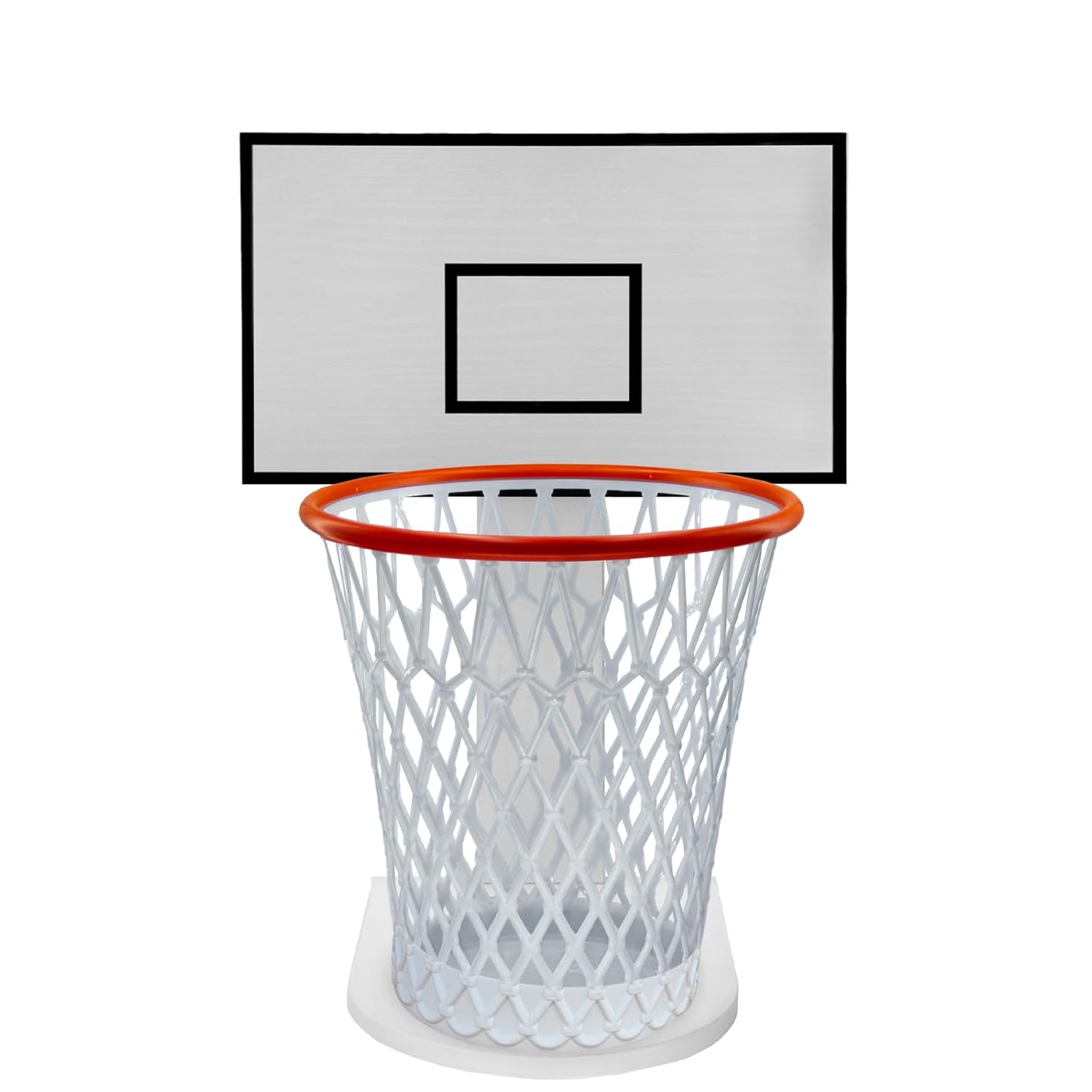 Basketball Trash Can,Trash Can Holder Wastebasket Backboard (Including 1pc Basketball Trash Can),White Wooden Basketball Garbage Can,Trash Can Basketball Hoop for Bedroom Office Kitchen Living Room