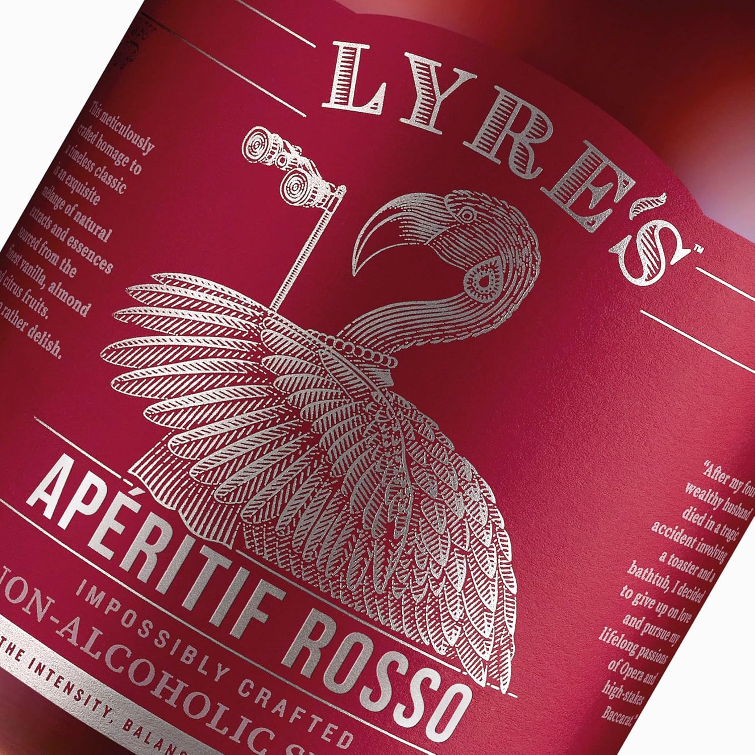 Lyre's Aperitif Rosso Non-Alcoholic Spirit - Sweet Vermouth Style | Gold Medal Winner | 23.7 Fl Oz