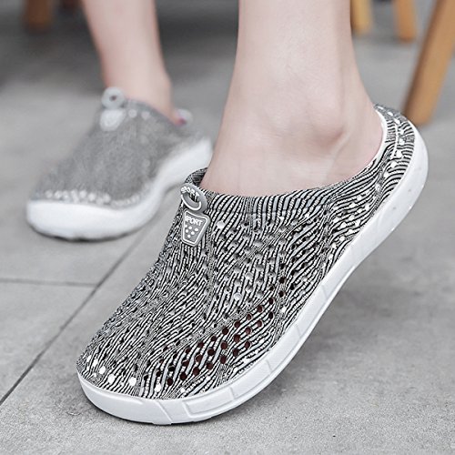 Women Garden Clog shoes Mesh Summer Breathable Slippers Beach Sandals Shower Footwear Water Shoes Walking Anti-Slip Shoes