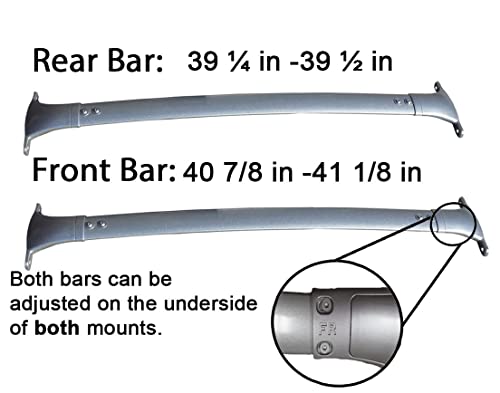 BRIGHTLINES Roof Rack Cross Bar Compatible with 2008-2013 Nissan Rogue