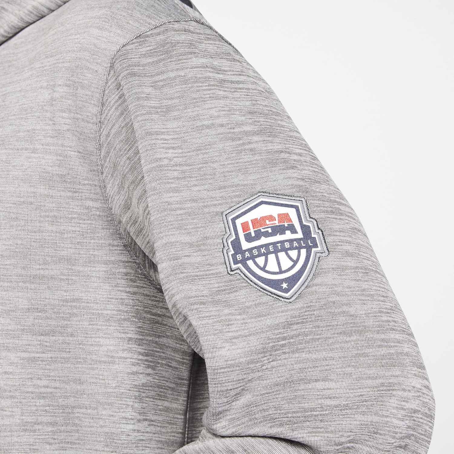 Nike USA Spotlight Men's Basketball Hoodie (Large, Dark Grey Heather/Dark Grey)