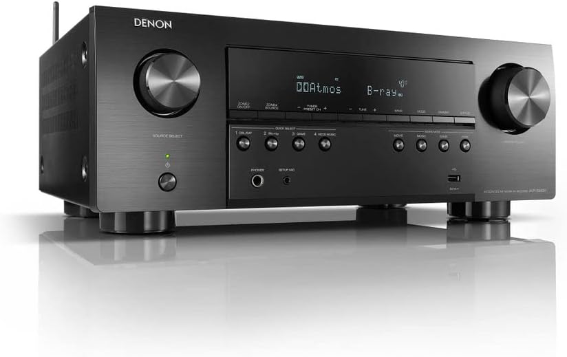 Denon AVR-S960H 8K Ultra HD 7.2 Channel (90Watt X 7) AV Receiver 2020 Model - Built for Gaming, Music Streaming, 3D Audio & Video, Alexa + HEOS, Black