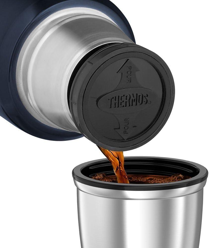 THERMOS Stainless King Vacuum-Insulated Compact Bottle, 16 Ounce, Midnight Blue