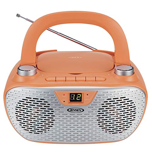 Jensen CD485BK Boombox CD AM/FM Stereo Radio (Black)