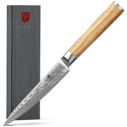 Damascus Chef Knife 8 Inch,Japanese Kitchen Knife with VG10 Steel Core,Ultra Sharp Professional Chef's Knife,Olive Wood Handle,High Carbon Stainless Steel Cooking Knife,Boxed