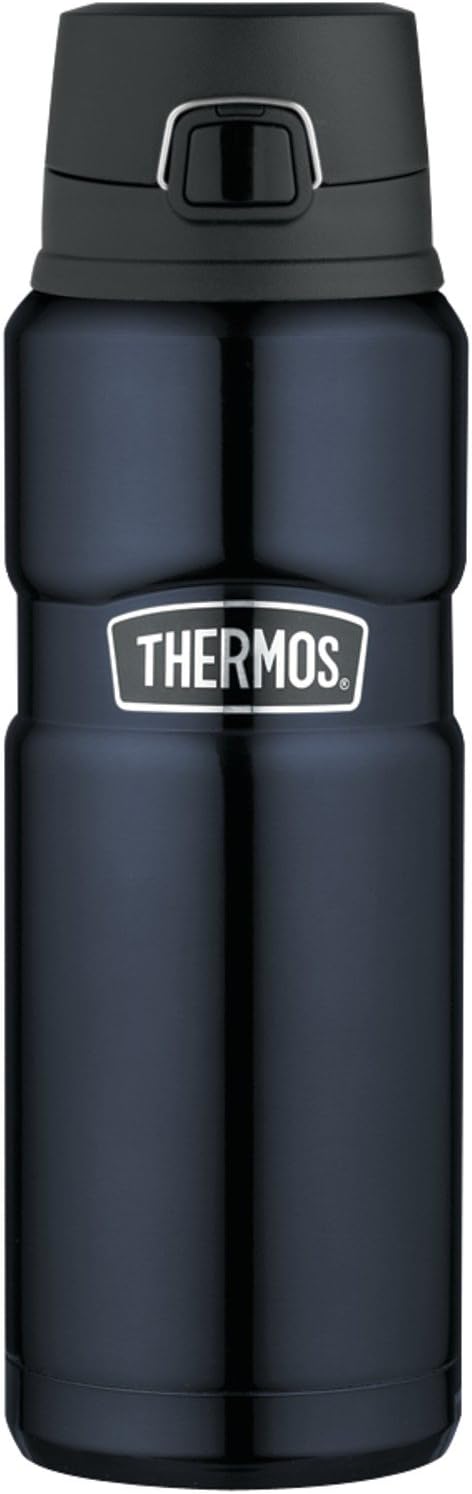 THERMOS Stainless King Vacuum-Insulated Drink Bottle, 24 Ounce, Midnight Blue