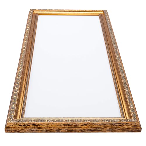 Poster Palooza 22x26 Traditional Antique Gold Complete Wood Picture Frame with UV Acrylic Plexiglass, Foam Board Backing & Hardware Included