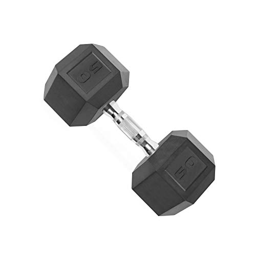 CAP Barbell Coated Hex Dumbbell Weights, Single