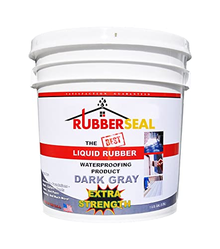 Liquid Rubber Waterproofing and Protective Coating - Roll On White (1 Gallon, White)