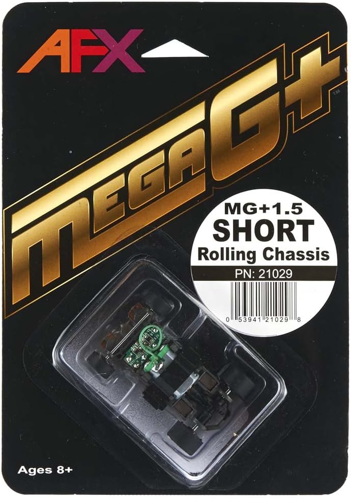 AFX/Racemasters Mega G+ Rolling Chassis - Short AFX21029 HO Slot Racing Cars