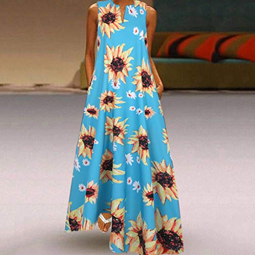 Plus Size Summer Dress Womens Sleeveless Summer Daisy Fashion Maxi Dress Size 4-18