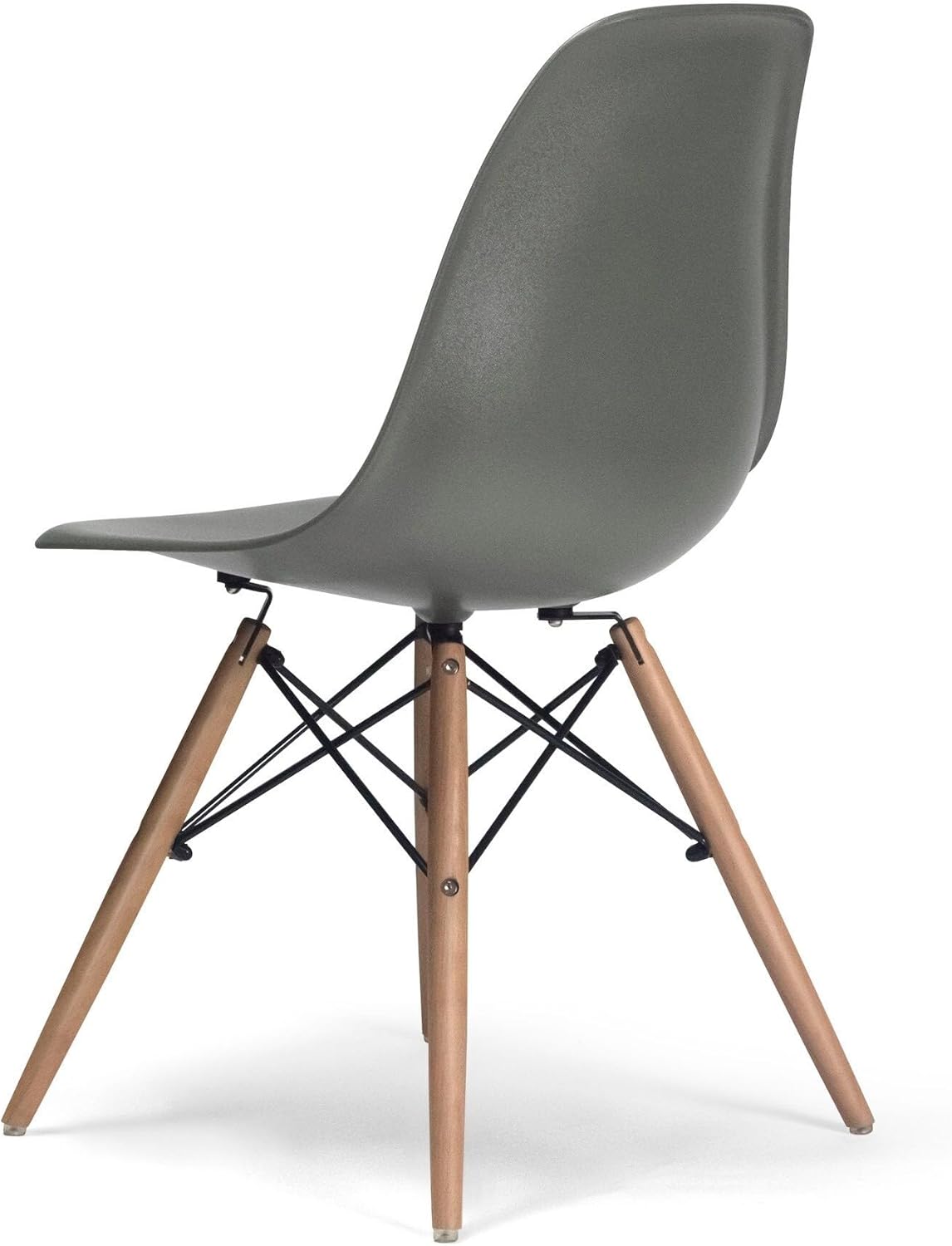 Bed Bath & Beyond Paris-2 Side Chairs with Natural Legs (Set of 2) Grey