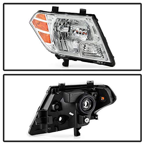ACANII - For 2009-2020 Nissan Frontier Truck Chrome Housing Headlight Headlamp Assembly Replacement Right Passenger Side