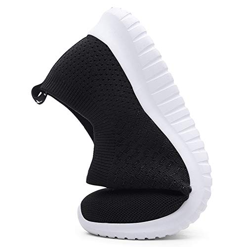 LANCROP Women's Walking Shoes - Casual Breathable Athletic Tennis Slip on Sneakers