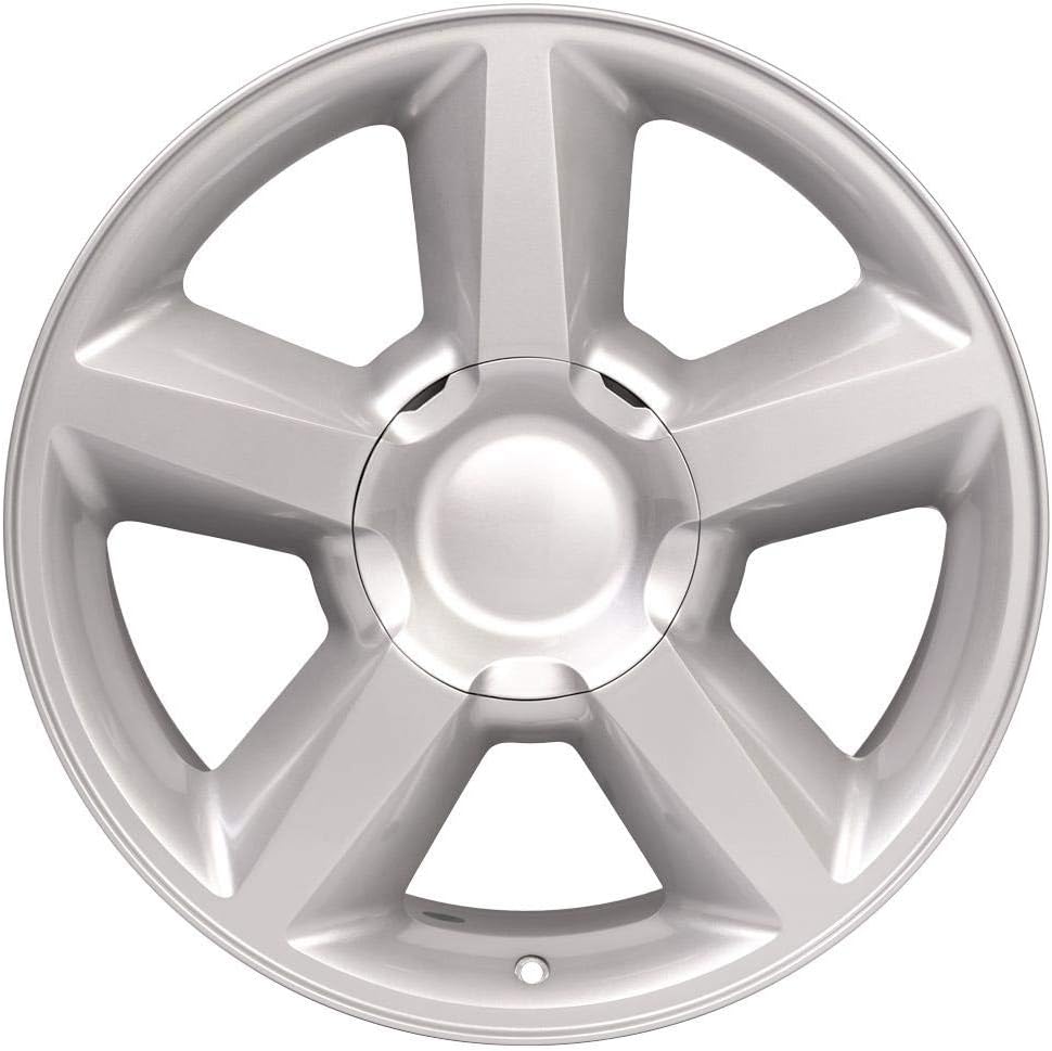 OE Wheels LLC 20 inch Rim Fits 6x139.7 Silverado Suburban Tahoe Sierra Yukon Escalade CV83 20x8.5 Silver Wheels Hollander: 5308