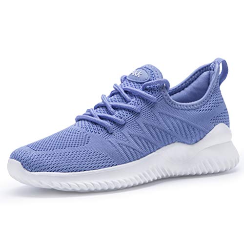 Akk Womens Walking Tennis Shoes - Slip On Memory Foam Lightweight Casual Sneakers for Gym Travel Work