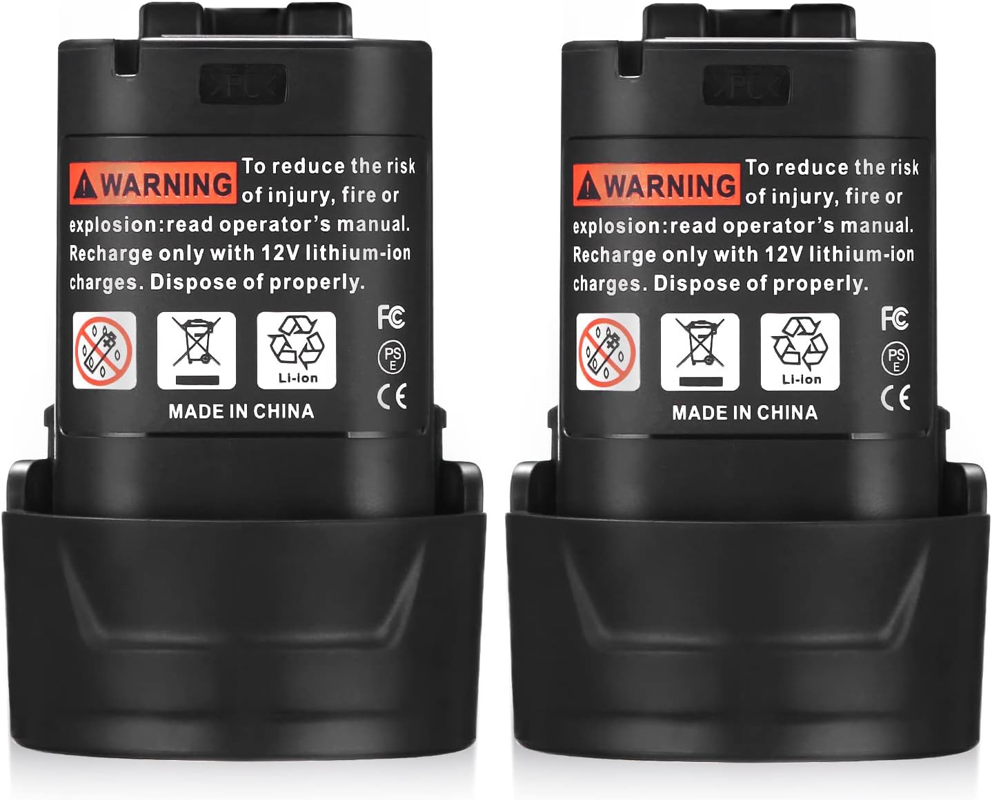 Powerextra 2 Pack 10.8v 3600mAh Li-ion Replacement Battery Compatible with Makita BL1013 Makita BL1014 Battery 194550-6 194551-4 195332-9