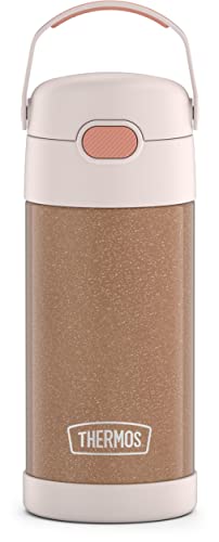 THERMOS FUNTAINER Water Bottle with Straw - 12 Ounce, Sketchbook - Kids Stainless Steel Vacuum Insulated Water Bottle with Lid