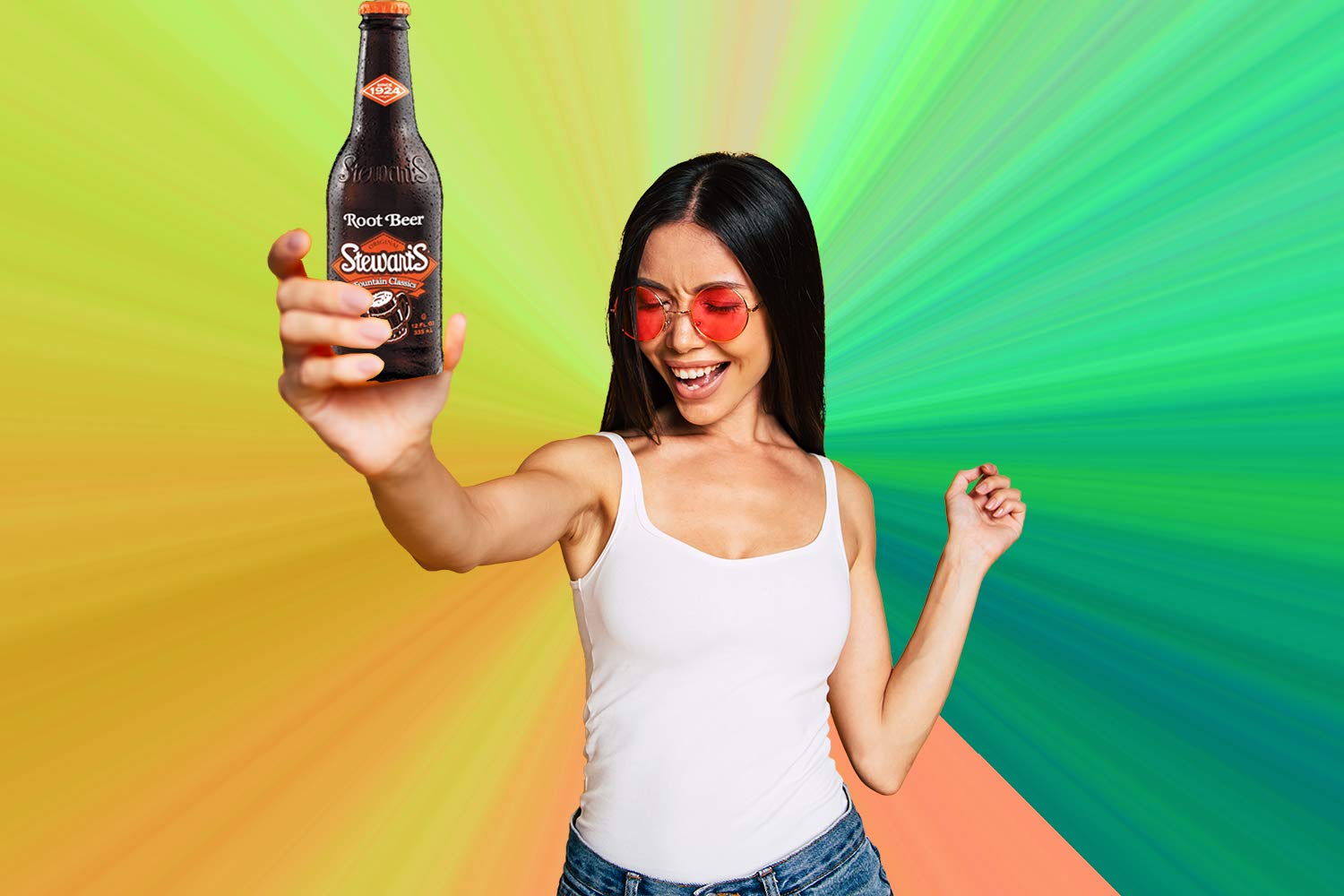 Stewart's Root Beer, 12 fl oz (24 Glass Bottles)