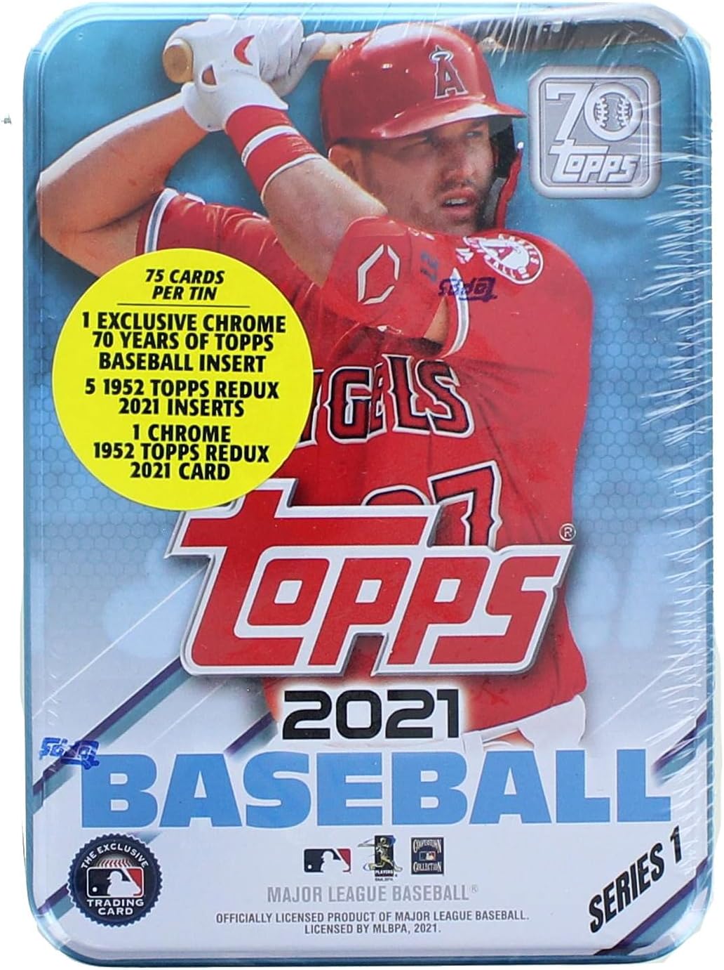 2021 Topps Series 1 Baseball Tin: 75 Cards