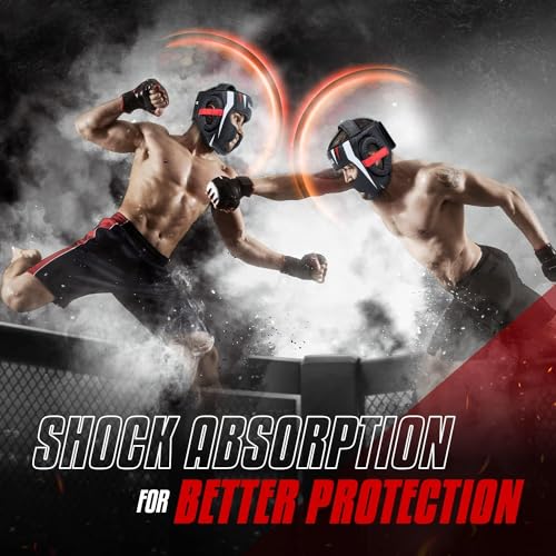 Yes4All Extreme Full Face Boxing Headgear, Adjustable Sparring Headgear