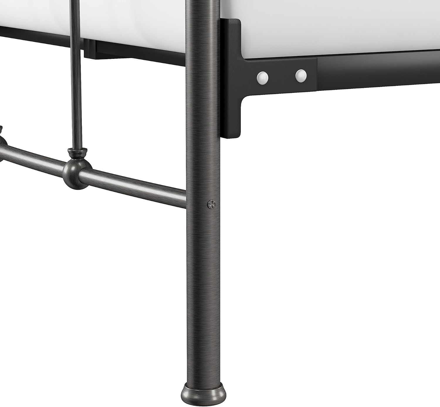 Hillsdale, Providence Metal Twin Daybed with Spindle Design, Aged Pewter