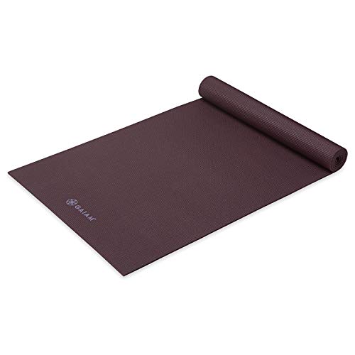 Gaiam Yoga Mat - Premium 5mm Solid Thick Non Slip Exercise & Fitness Mat for All Types of Yoga, Pilates & Floor Workouts (68