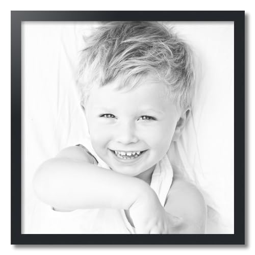 ArtToFrames 22x40 Inch Black Picture Frame, This 1.25 Inch Custom MDF Poster Frame is Black, Great for Your Art or Photos - Comes with Economy Acrylic