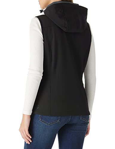 Outdoor Ventures Women's Hooded Lightweight Softshell Vest, Windproof Fleece Lined Sleeveless Jacket for Golf Running Travel