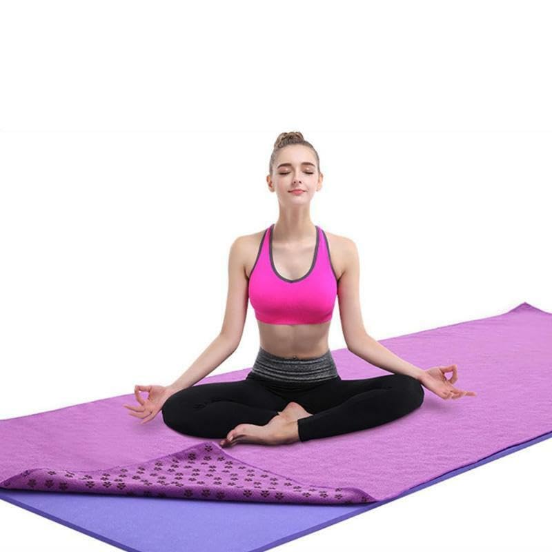 AngelBeauty© Microfiber Non Skid Yoga Towel Yoga Mat-Size 24