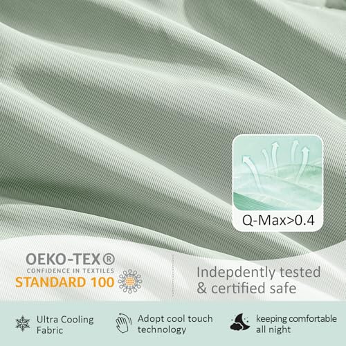 Homelike Moment Cooling Comforter King Size- Lightweight Summer Comforter Breathable Bedding for Hot Sleepers, Reversible Blanket with Double Side Cold (108