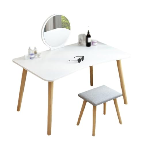 Penteadeira Simple Dressing Table with Makeup Mirror for Bedroom Mini Dressing Table Modern Small Apartment Desk Workbench Dressing Table
