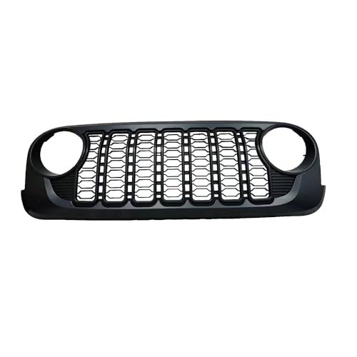HIGH FLYING 20th Anniversary Style Front Grille Grid Grill Guard With Camera Hole for Jeep Wrangler JL 2018-2024 Gladiator ABS Blackout (No Camera Hole)