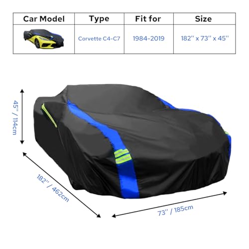 for Jeep Wrangler Cover Waterproof 4 Door, All Weather for Jeep Rain Cover for Automobiles, Outdoor Full Exterior for Jeep Covers Fits JK JL TJ YJ CJ