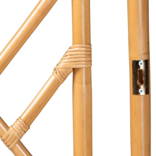 bali & pari Karavo Natural Rattan Standalone Headboard, Queen, Black