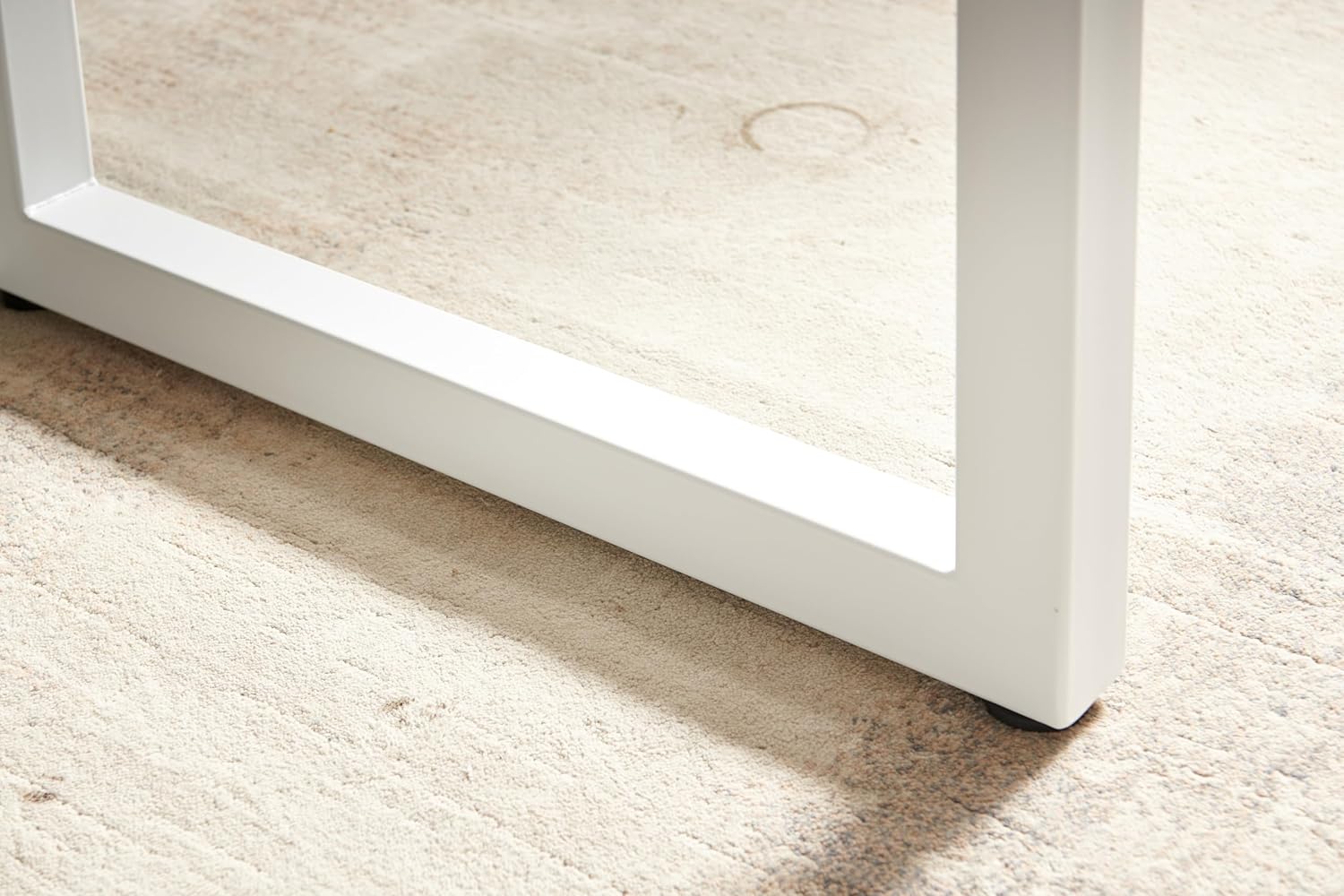 1+4, 5-Piece Dining Set, Mid-Century Brown Dining Table with Metal Legs and MDF Top, Seats 4-6 People