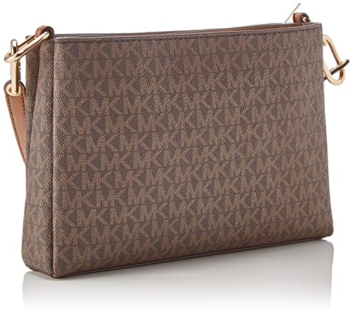 Michael Kors Trisha Leather Medium Triple Compartment Crossbody